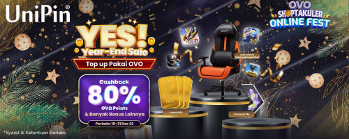 YES (Year-End Sale) di UniPin Bareng OVO!